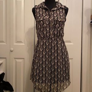 Shirt dress| Sleeveless dress | small